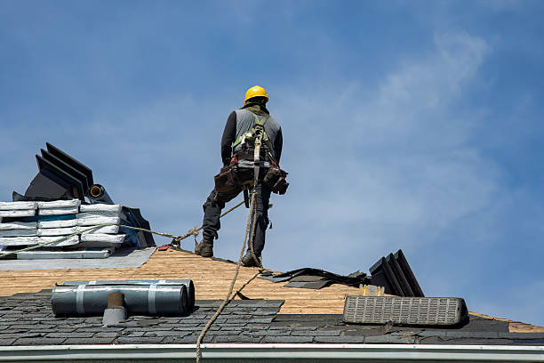Professional Roof Replacement technician working in Griffin, IN